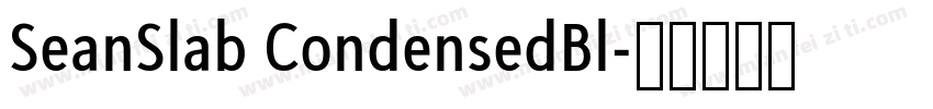 SeanSlab CondensedBl字体转换
